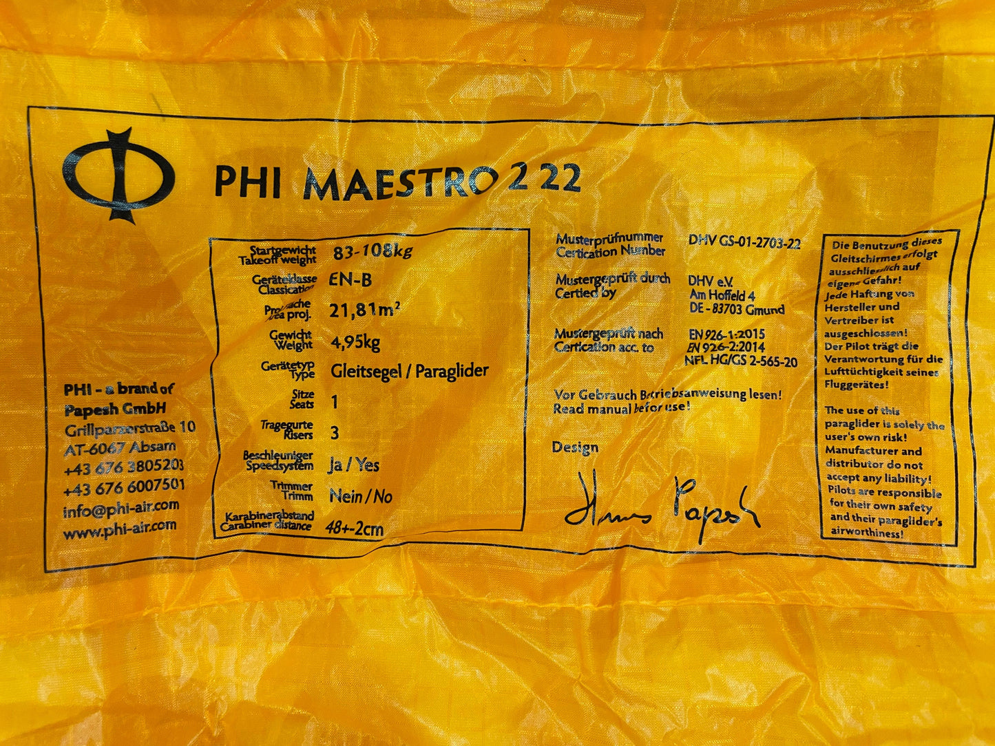 PHI Maestro 2 (EN/LTF B) (607A)