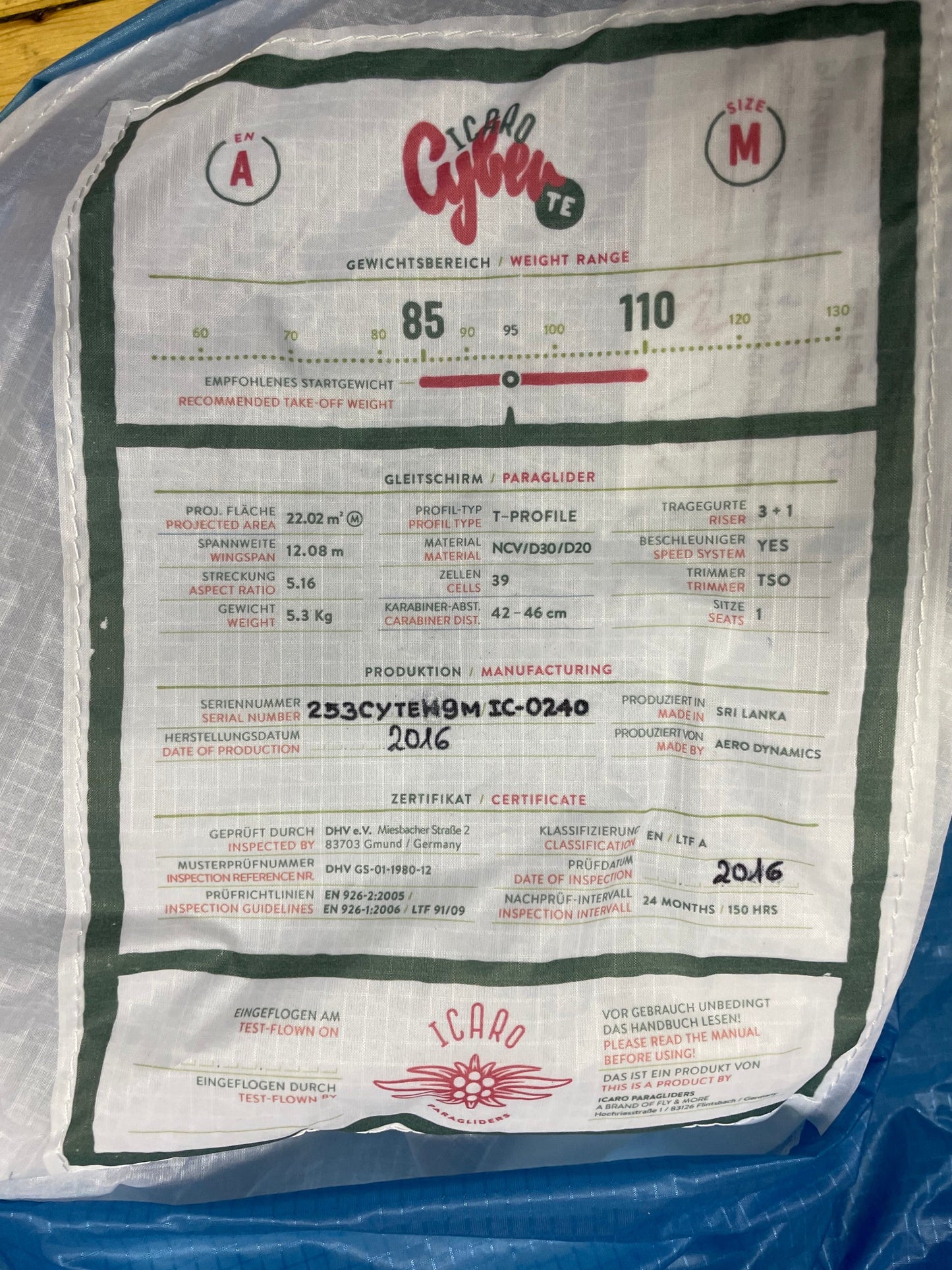 Icaro Cyber EN/LTF A (0240)